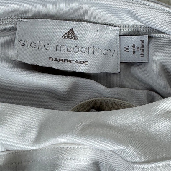 Adidas X Stella McCartney Short Sleeve Cut Out Back Short Sleeve Top Sz M - Picture 4 of 5